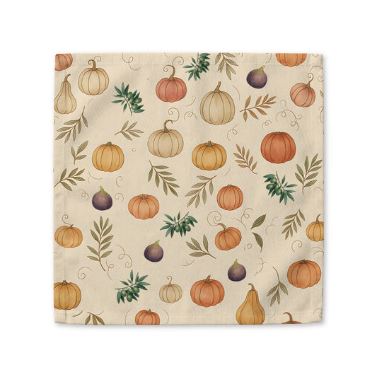 Pumpkin & Olive Fall Cloth Napkin