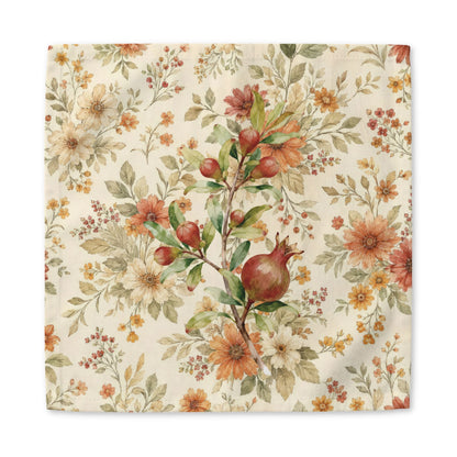Pomegranate & Marigold Fall Cloth Napkin