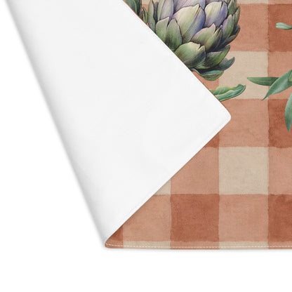 Artichoke Gingham Placemat — Terracotta Table Decor