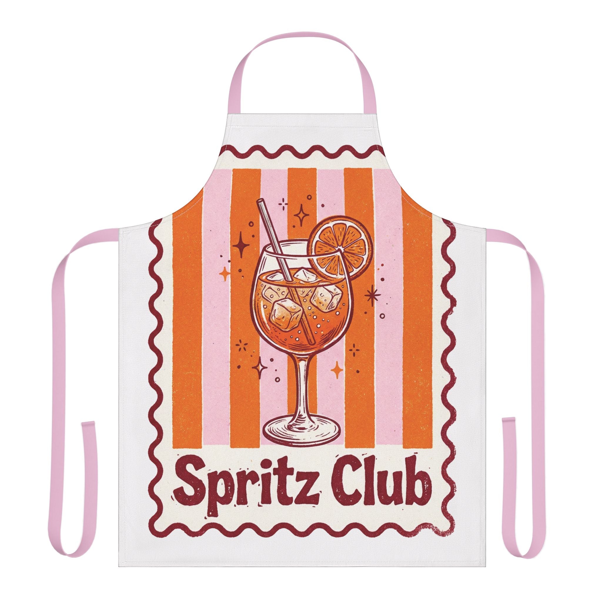 Spritz Club Apron - Retro Cocktail Print Kitchen Apron