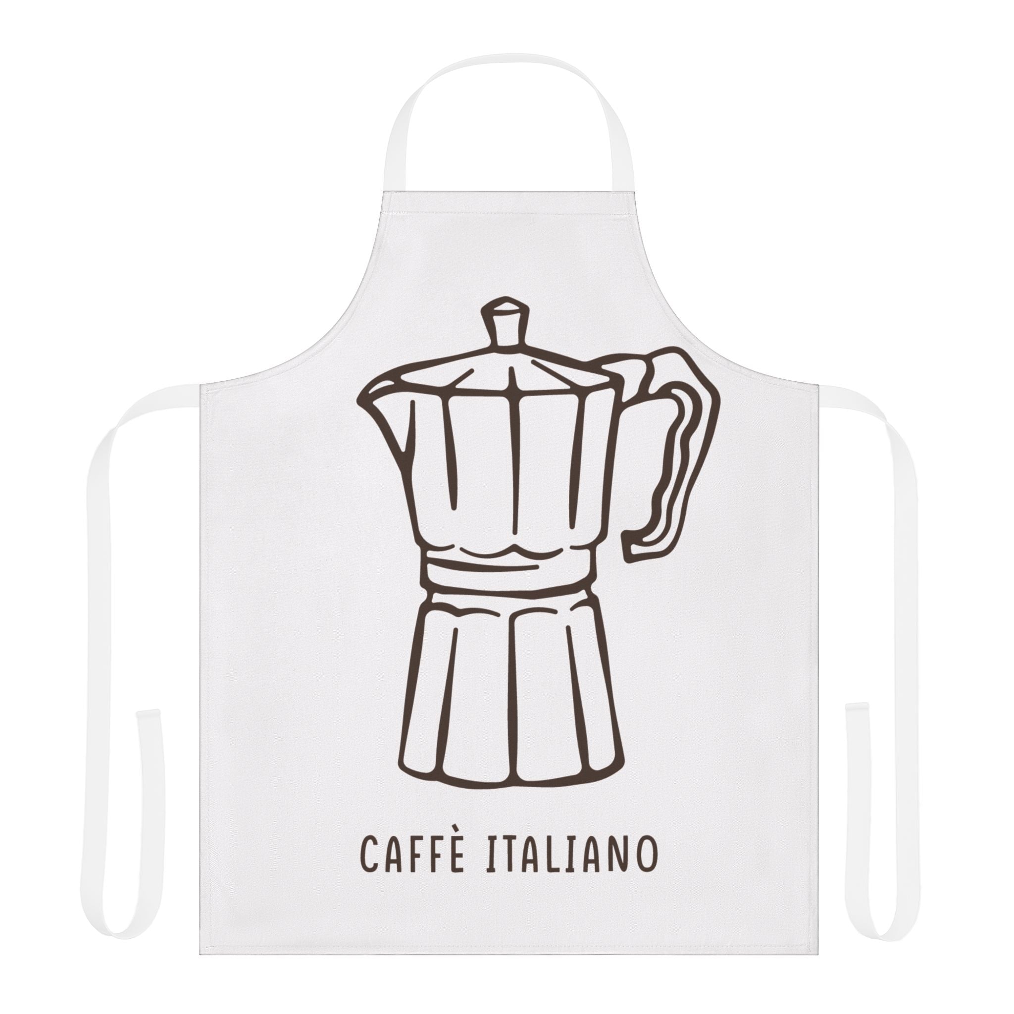 Caffè Italiano Apron — Moka Pot Kitchen Essential
