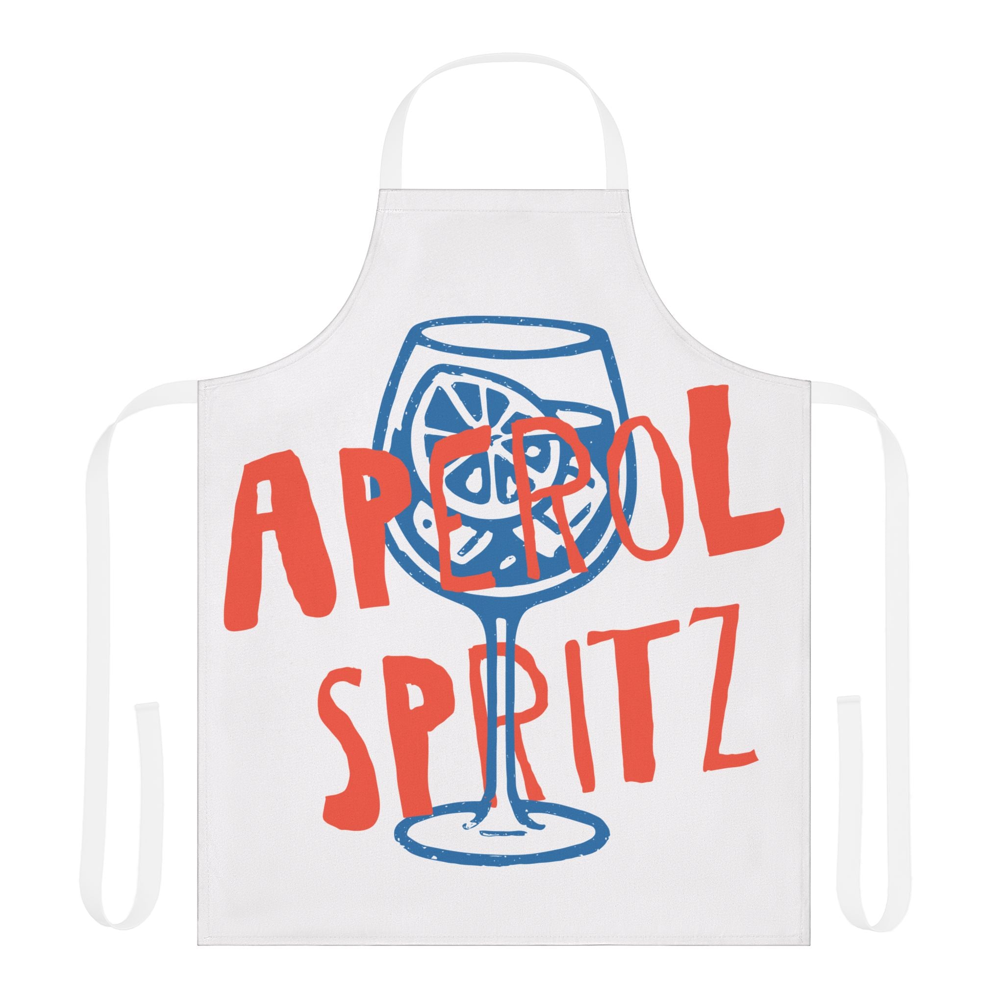 Aperol Spritz Apron — Retro Cocktail Kitchen Apron