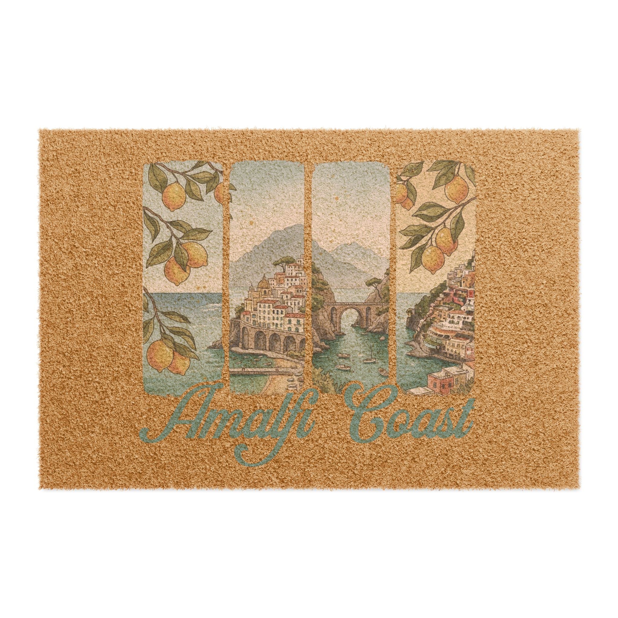 Amalfi Coast Doormat — Italian Lemon Welcome Mat