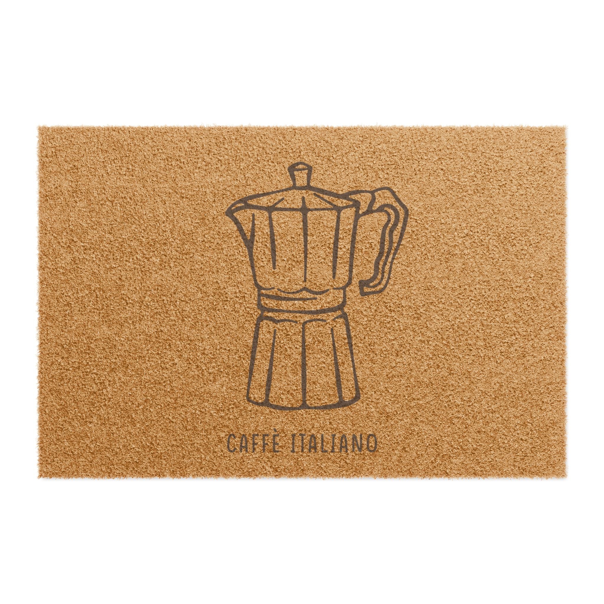 Caffè Italiano Doormat — Espresso-Inspired Kitchen Welcome