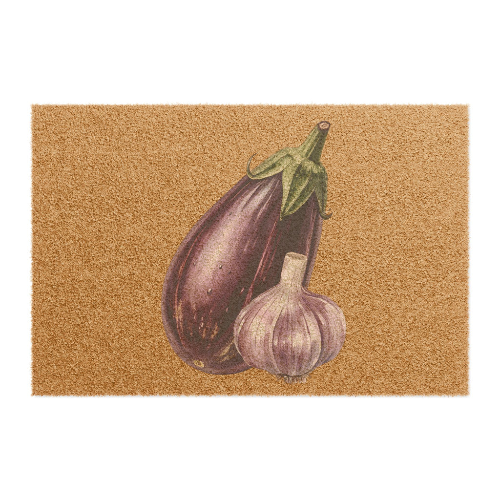 Eggplant & Garlic Doormat — Mediterranean Flavours Kitchen Decor