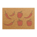 Chili & Pepper Doormat — Mediterranean Kitchen Decor