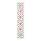 Poinsettia & Olive Christmas Table Runner