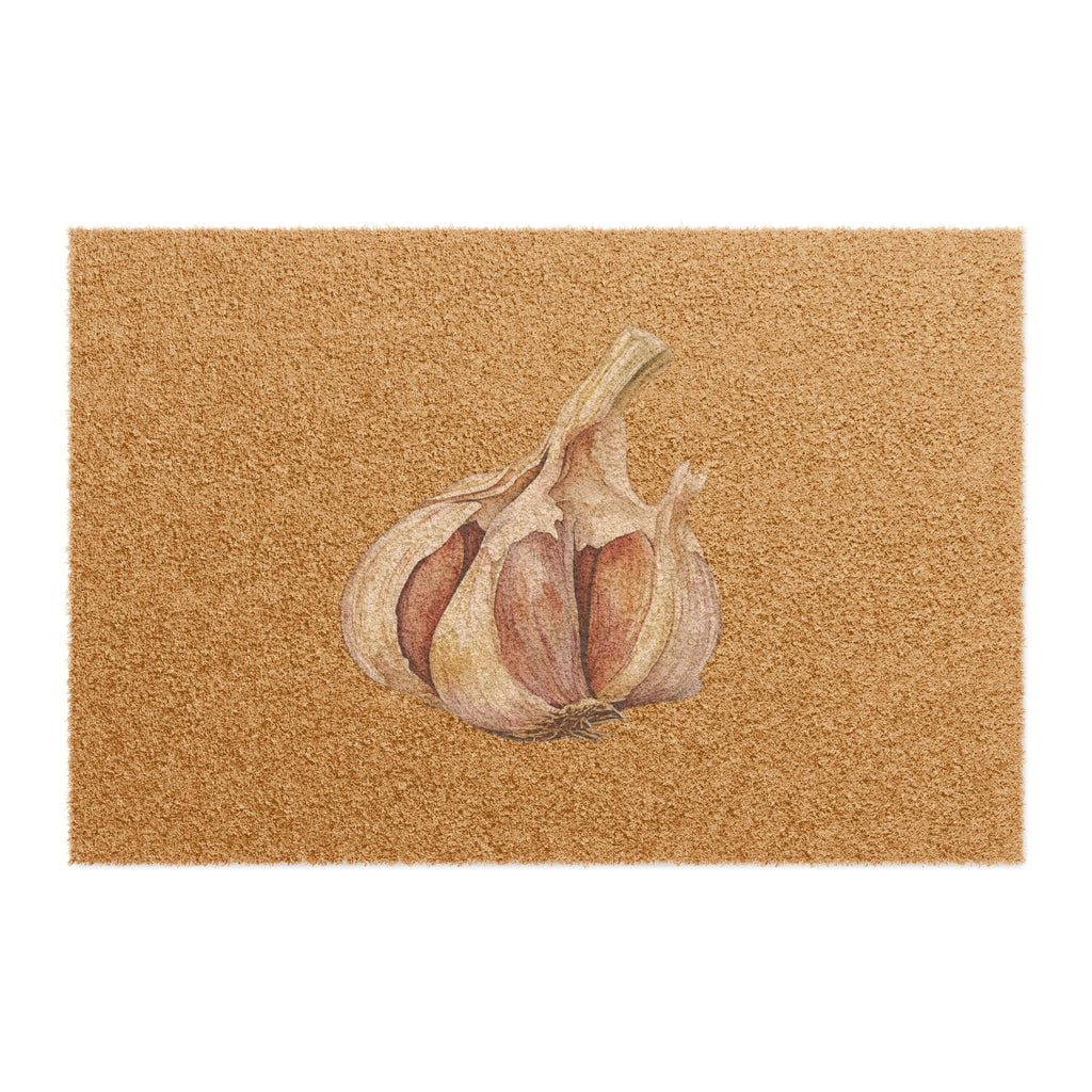 Garlic Doormat — Mediterranean Kitchen Decor for Food Lovers