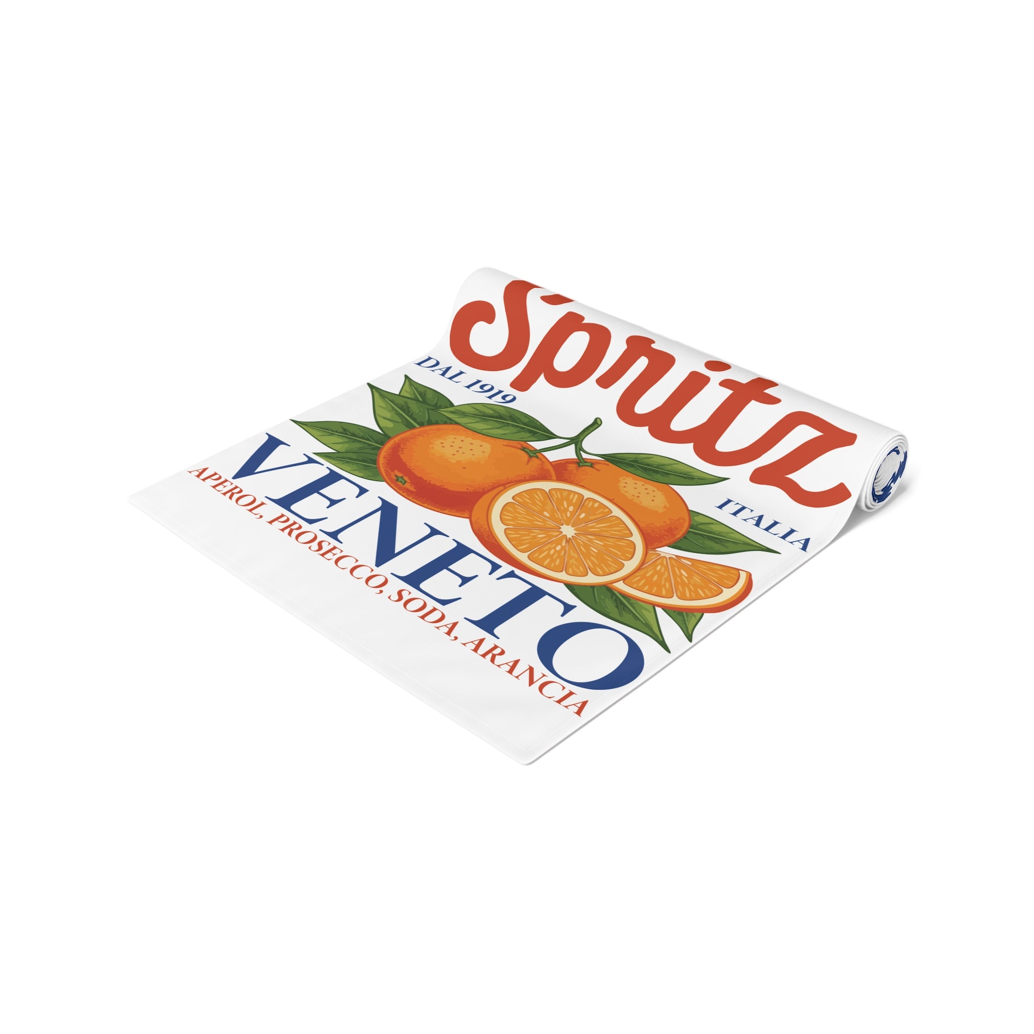 The Aperol Spritz Table Runner — Italian Summer Table Decor