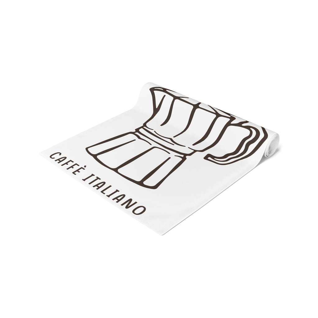 Caffè Italiano Table Runner — Moka Pot Italian Kitchen Decor