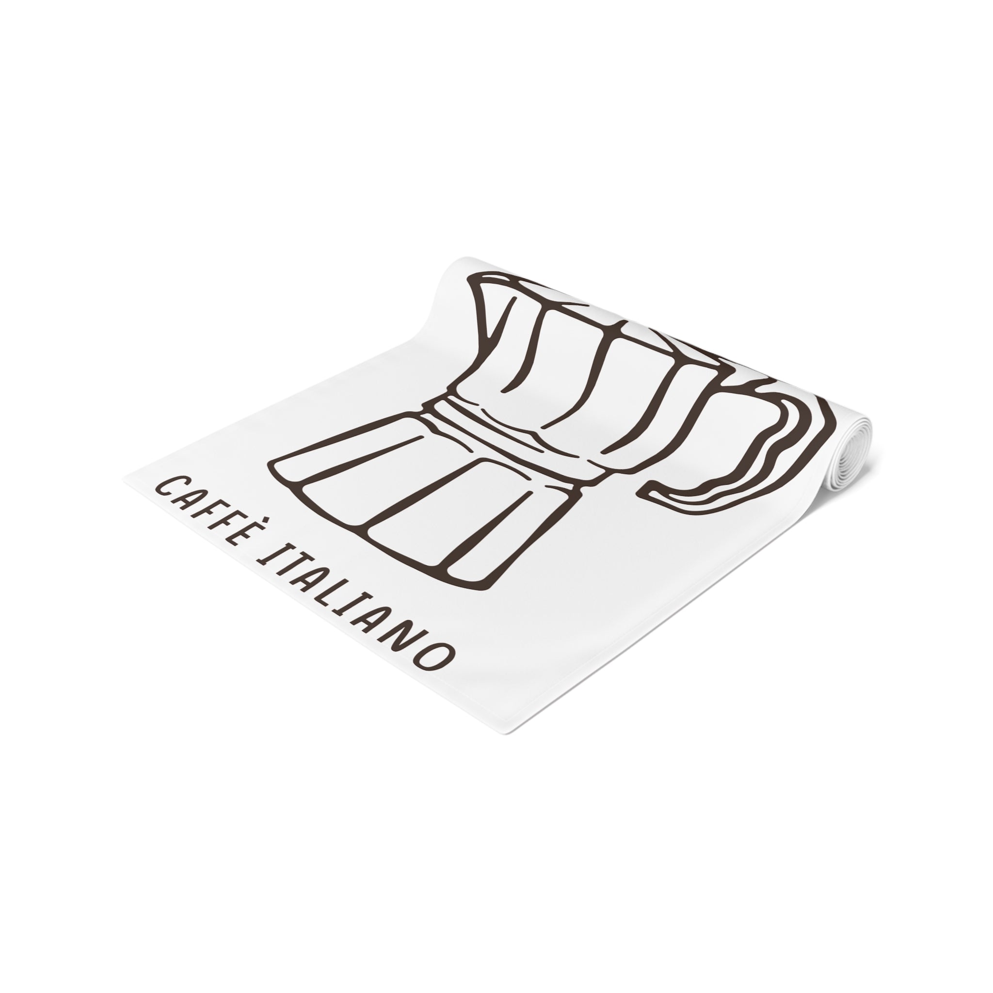 Caffè Italiano Table Runner — Moka Pot Italian Kitchen Decor