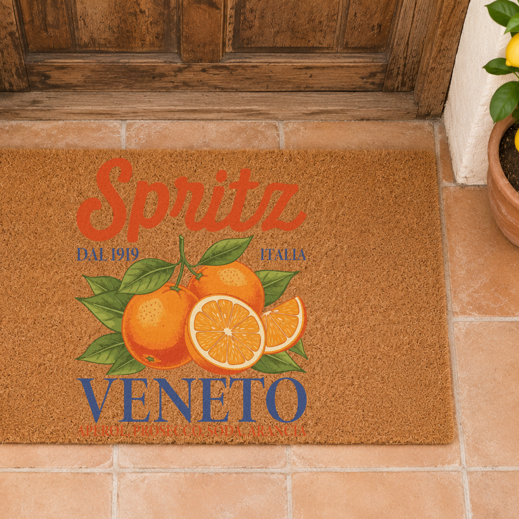 The Aperol Spritz Welcome Mat — Italian Summer Doormat