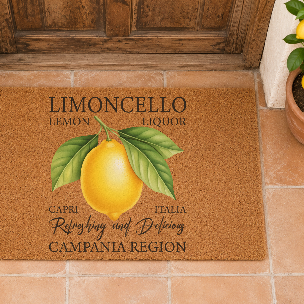 Limoncello Coir Doormat — Italian Entryway Decor