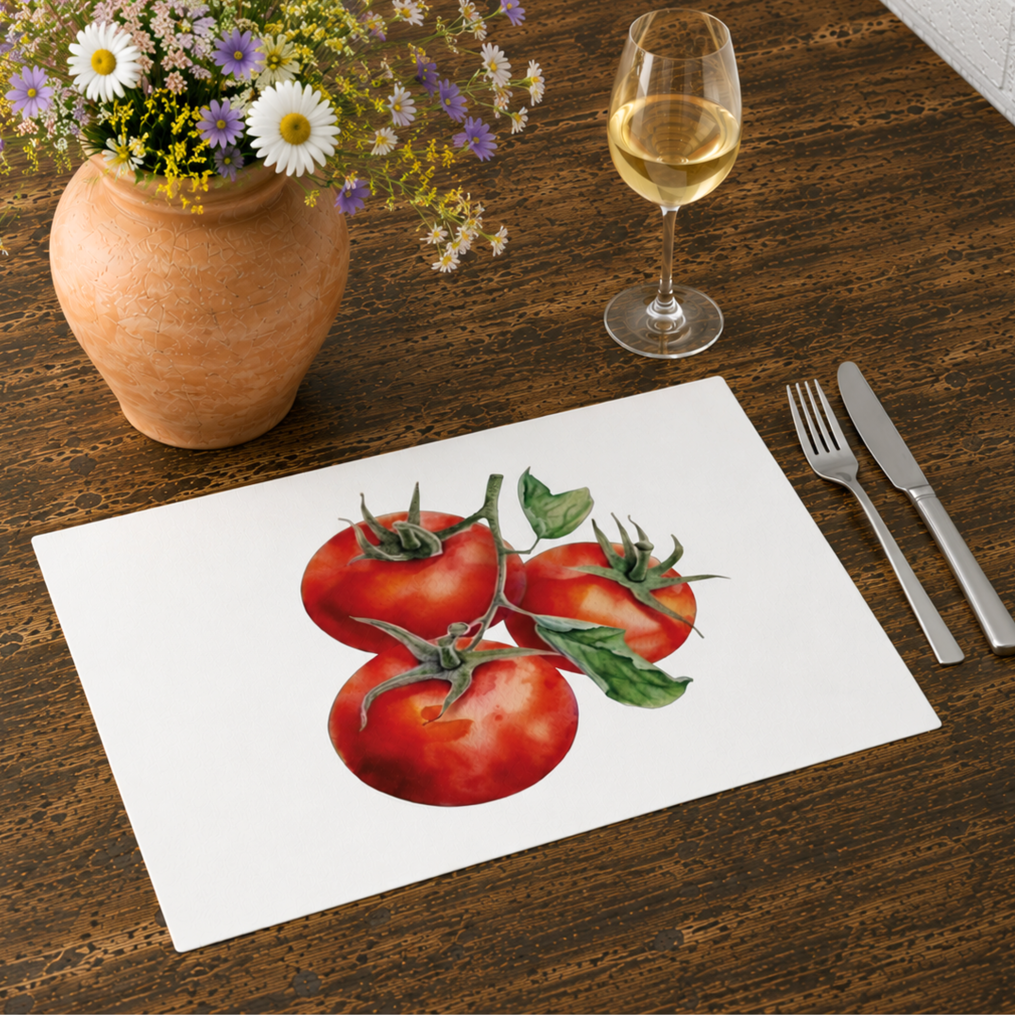 Tomato Placemat — Italian Summer Table Decor