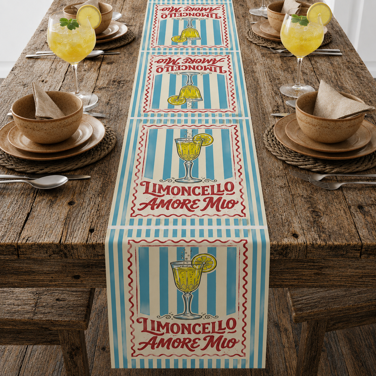 Limoncello Table Runner - The Italian Summer Table Decor