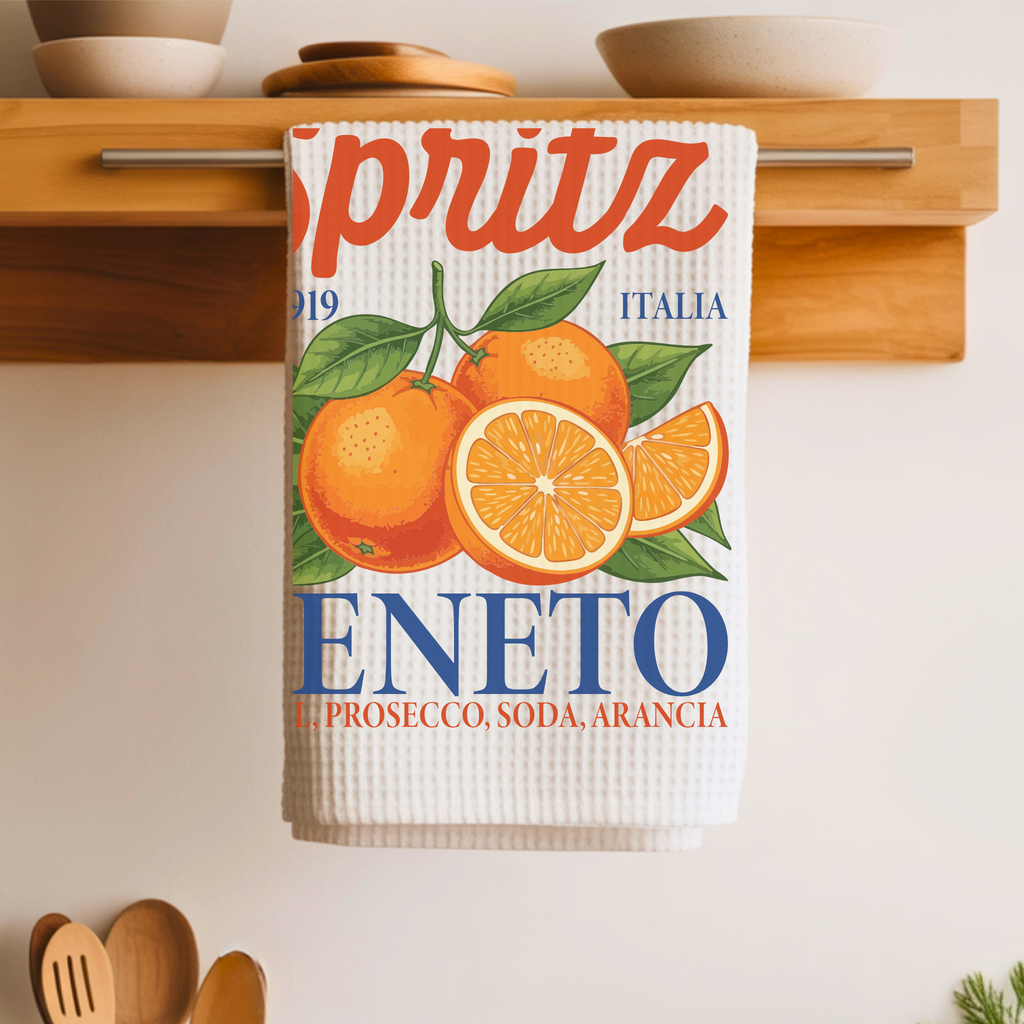 The Aperol Hour Tea Towel — Italian Kitchen Decor