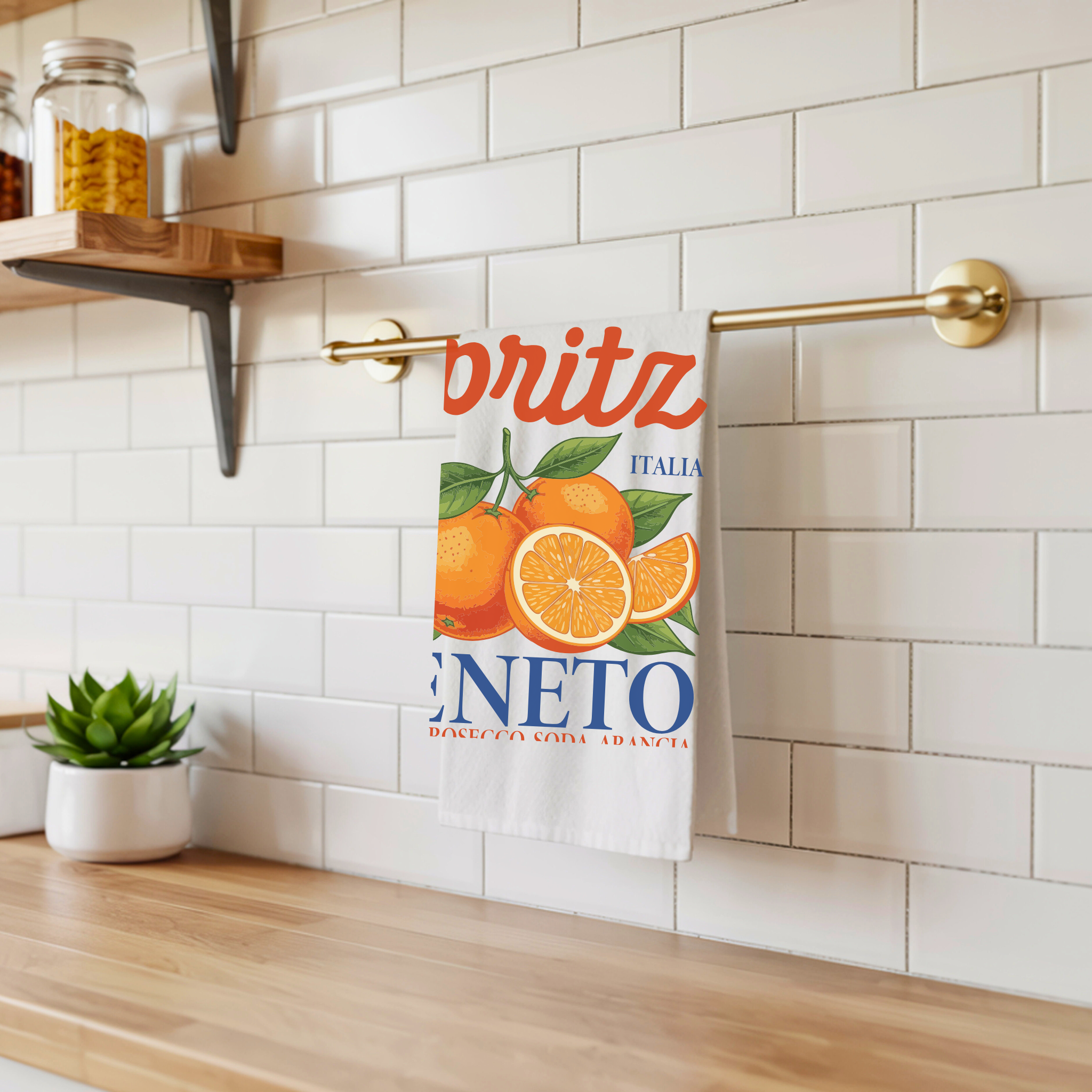 The Aperol Hour Tea Towel — Italian Kitchen Decor